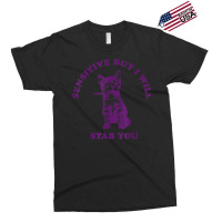 Sensitive But I Will Stab You Funny Cat T Shirt Exclusive T-shirt | Artistshot