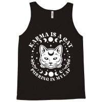 Karma Is A Cat Purring In My Lap Celestial T Shirt Tank Top | Artistshot