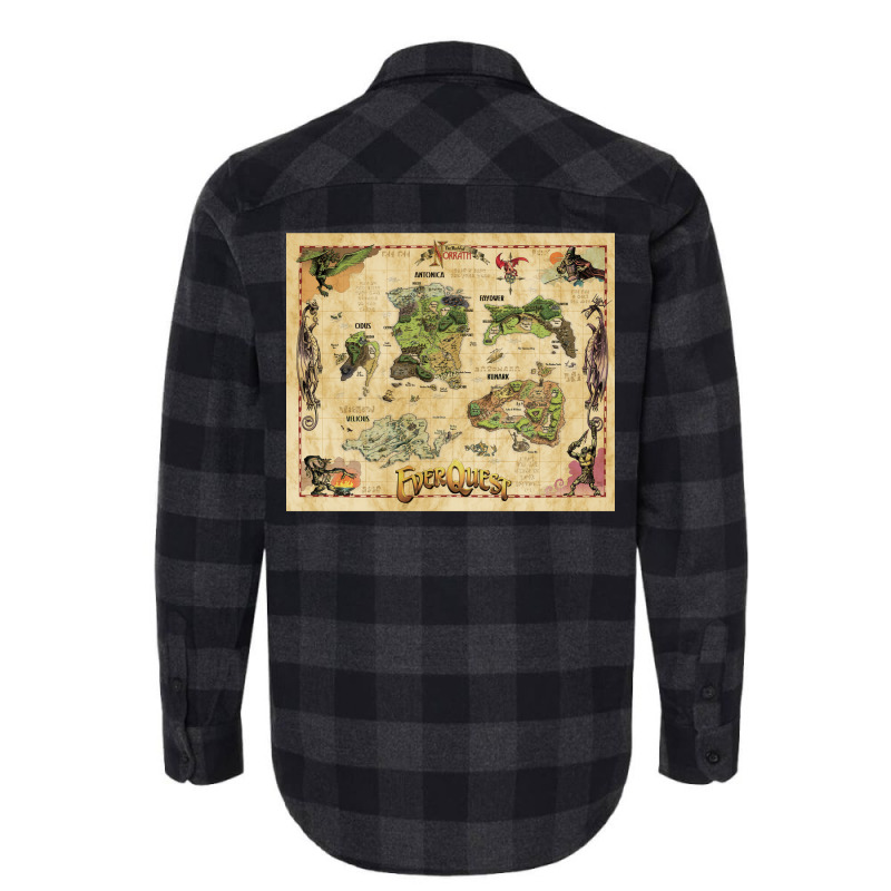 Everquest World Of Norrath Map Flannel Shirt | Artistshot