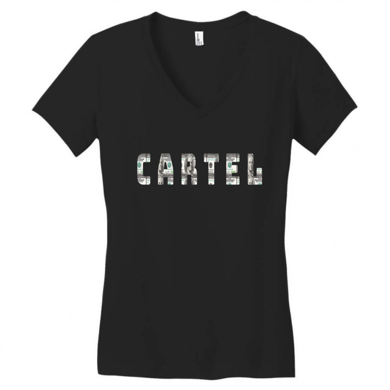 Cartel Money Women's V-Neck T-Shirt by Dav | Artistshot