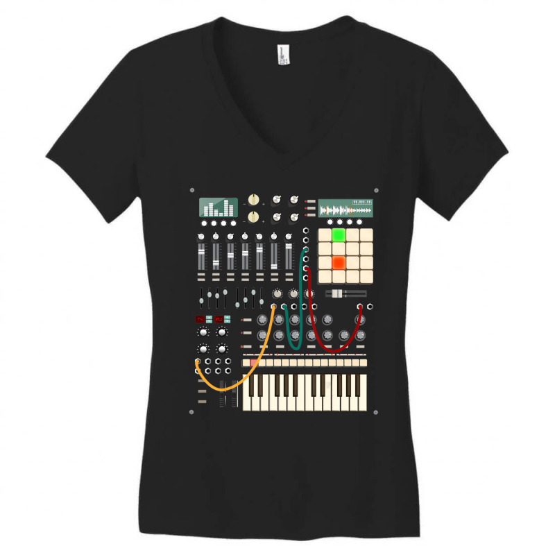 Modern Music Producer And Electronic Musician T Sh Women's V-Neck T-Shirt by saterseim | Artistshot