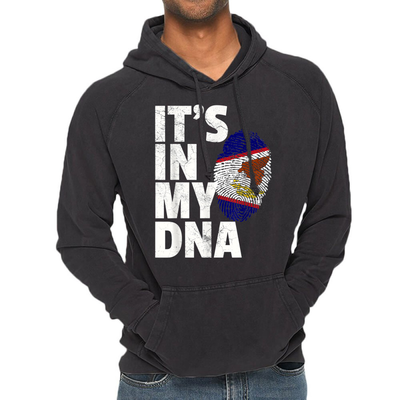 It's In My Dna American Samoa Flag Samoan Pride Ro Vintage Hoodie by yucalsye | Artistshot