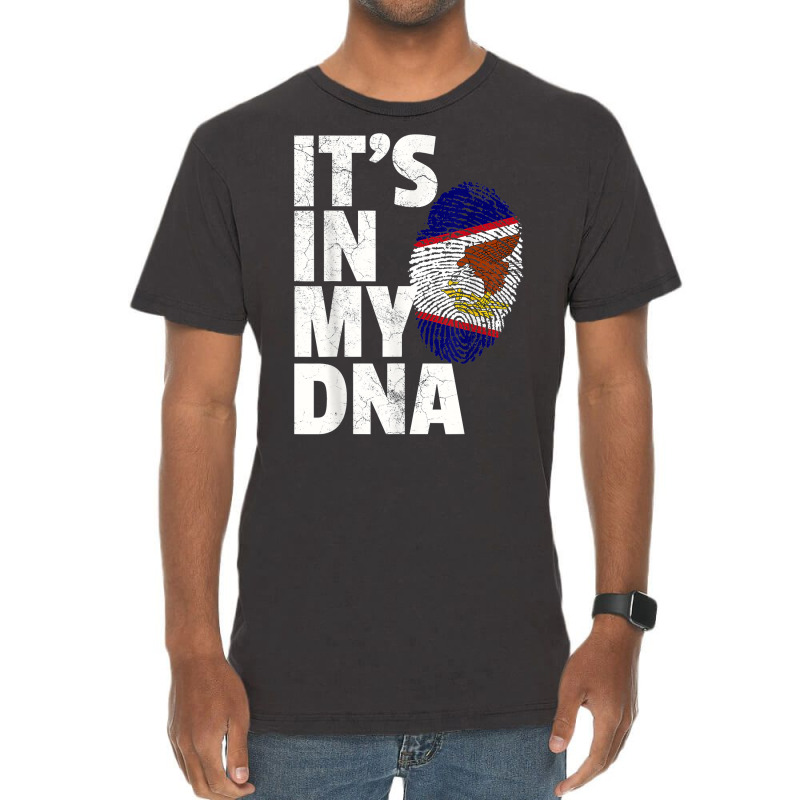 It's In My Dna American Samoa Flag Samoan Pride Ro Vintage T-Shirt by yucalsye | Artistshot