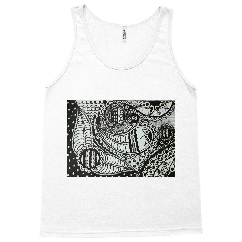 Black And White Beauty Tank Top by ENGR. DESIGNER | Artistshot