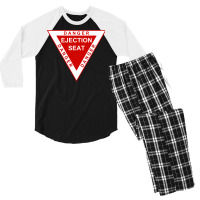 Ejection Seat Warning Men's 3/4 Sleeve Pajama Set | Artistshot