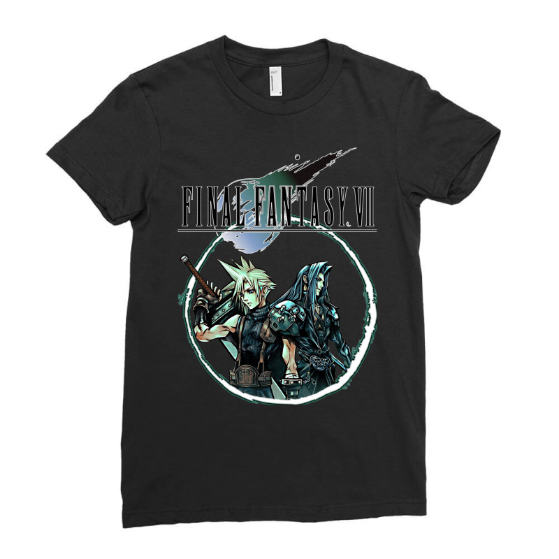 Final Fantasy Vii   Cloud & Sephiroth Ladies Fitted T-Shirt by rrashabilsene | Artistshot