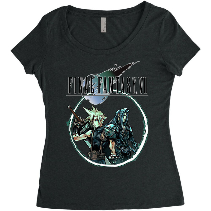 Final Fantasy Vii   Cloud & Sephiroth Women's Triblend Scoop T-shirt by rrashabilsene | Artistshot