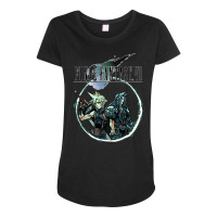 Final Fantasy Vii   Cloud & Sephiroth Maternity Scoop Neck T-shirt | Artistshot