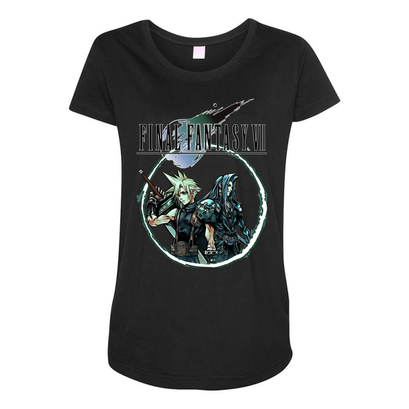 Final Fantasy Vii   Cloud & Sephiroth Maternity Scoop Neck T-shirt by rrashabilsene | Artistshot