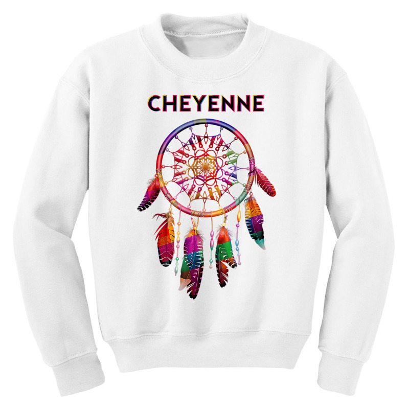 Cheyenne Native American Indian Colorful Dreamcatc Youth Sweatshirt by terrilyn | Artistshot