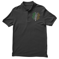 Music Note Shamrock -music Lover St Patrick's Day  Men's Polo Shirt | Artistshot