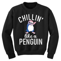 Chillin Like A Penguin Cool Penguin Lover T Shirt Youth Sweatshirt | Artistshot