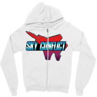 Sky Conflict Zipper Hoodie | Artistshot