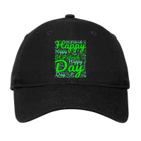 Happy St Patricks Day Wordart Funny Irish Adjustable Cap | Artistshot