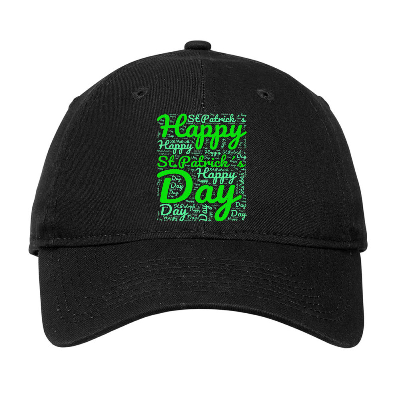 Happy St Patricks Day Wordart Funny Irish Adjustable Cap by lauUPTEES | Artistshot