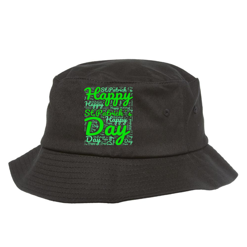 Happy St Patricks Day Wordart Funny Irish Bucket Hat by lauUPTEES | Artistshot