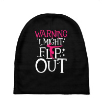 Warning I Might Flip Out   Cheerleader Gymnast Gym Baby Beanies | Artistshot