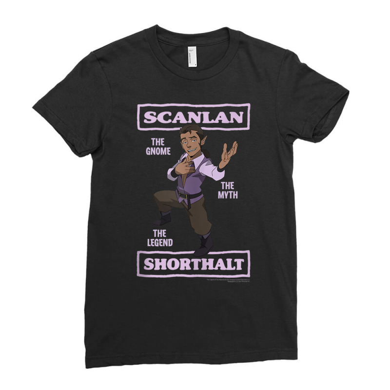 The Legend Of Vox Machina Scanlan Shorthalt Tank T Ladies Fitted T-Shirt by africaka | Artistshot