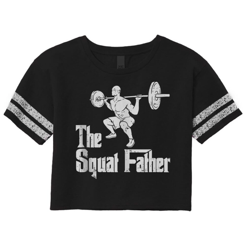 The Squat Father Funny Dad Workout Weights Gym Fat Scorecard Crop Tee by africaka | Artistshot