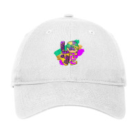 Peace Love King Cake Mardi Gras Men Women Kids T S Adjustable Cap | Artistshot