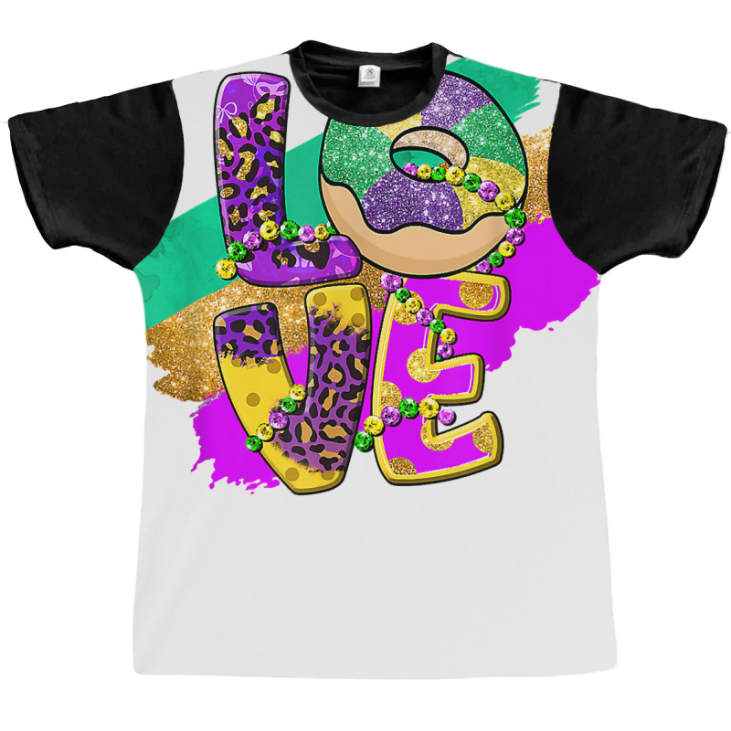 Peace Love King Cake Mardi Gras Men Women Kids T S Graphic T-shirt | Artistshot