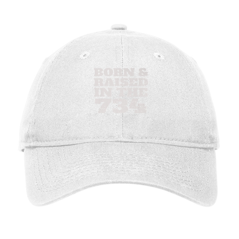 Vintage Born & Raised In The 734 For People From M Adjustable Cap by fieyzacik | Artistshot