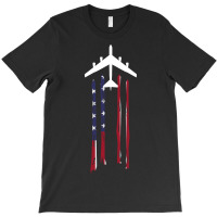 Trending B-52 Stratofortress Bomber Us Flag-eebnj T-shirt | Artistshot