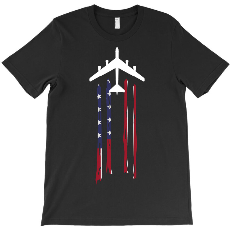 Trending B-52 Stratofortress Bomber Us Flag-eebnj T-Shirt by centralfantast | Artistshot