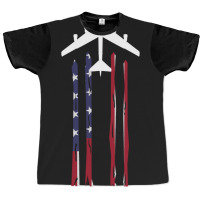 Trending B-52 Stratofortress Bomber Us Flag-eebnj Graphic T-shirt | Artistshot