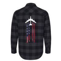 Trending B-52 Stratofortress Bomber Us Flag-eebnj Flannel Shirt | Artistshot