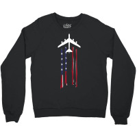 Trending B-52 Stratofortress Bomber Us Flag-eebnj Crewneck Sweatshirt | Artistshot