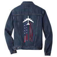 Trending B-52 Stratofortress Bomber Us Flag-eebnj Men Denim Jacket | Artistshot