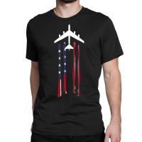 Trending B-52 Stratofortress Bomber Us Flag-eebnj Classic T-shirt | Artistshot