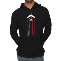 Trending B-52 Stratofortress Bomber Us Flag-eebnj Lightweight Hoodie | Artistshot