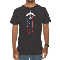 Trending B-52 Stratofortress Bomber Us Flag-eebnj Vintage T-shirt | Artistshot