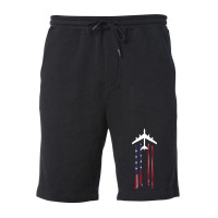 Trending B-52 Stratofortress Bomber Us Flag-eebnj Fleece Short | Artistshot