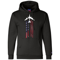 Trending B-52 Stratofortress Bomber Us Flag-eebnj Champion Hoodie | Artistshot