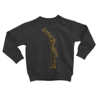 Limited Edition Giraffe Love Black & Gold Toddler Sweatshirt | Artistshot