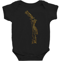 Limited Edition Giraffe Love Black & Gold Baby Bodysuit | Artistshot