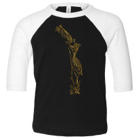 Limited Edition Giraffe Love Black & Gold Toddler 3/4 Sleeve Tee | Artistshot