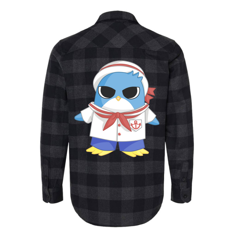 Mermaid Melody Kawaii Penguin Hippo Flannel Shirt by grazawodanw | Artistshot