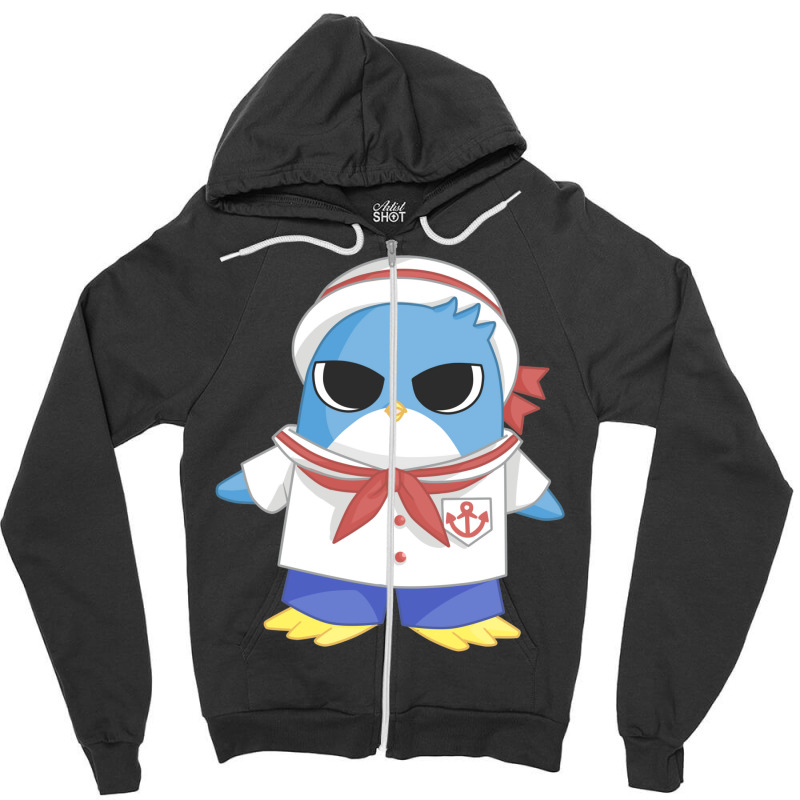 Mermaid Melody Kawaii Penguin Hippo Zipper Hoodie by grazawodanw | Artistshot