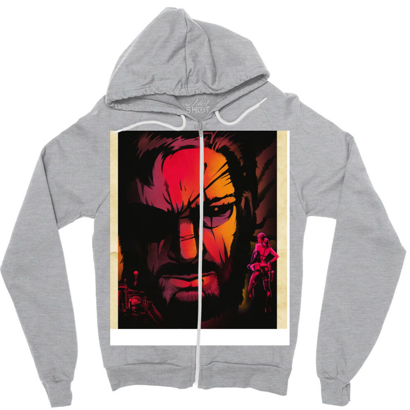 Metal Gear Zipper Hoodie by grazawodanw | Artistshot