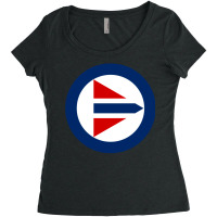 Royal Norwegian Air Force Roundel Women's Triblend Scoop T-shirt | Artistshot