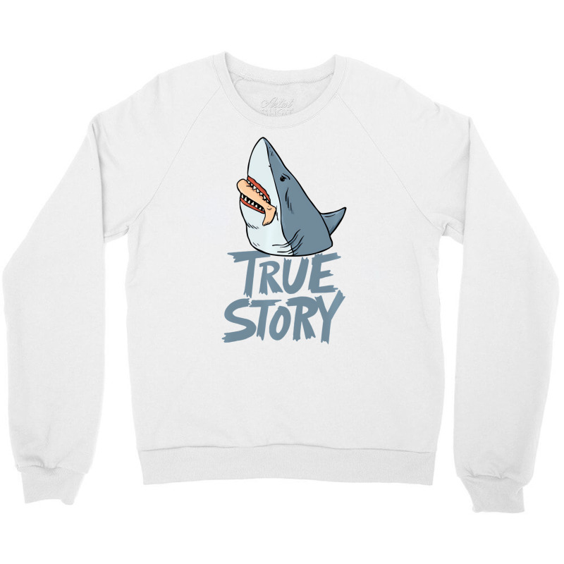 Shark Amputee Joke Leg Prosthetic Design For A Leg Crewneck Sweatshirt by tamicam | Artistshot