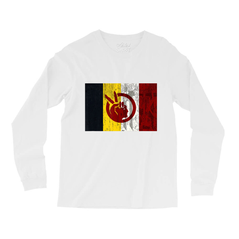 Distressed American Indian Movement  T Shirt Long Sleeve Shirts by aiiluurosy | Artistshot