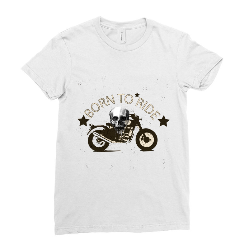 Born To Ride Ladies Fitted T-Shirt by Rococodesigns | Artistshot