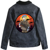 Soviet Airborne Girl Unisex Sherpa-lined Denim Jacket | Artistshot