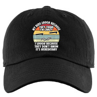 My Kids Laugh Because They Think I'm Crazy I Laugh Kids Cap | Artistshot