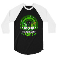 Shenanigans Squad Funny St. Patricks Day Matching  3/4 Sleeve Shirt | Artistshot